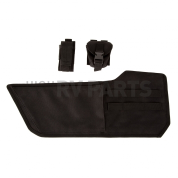 Rugged Ridge Cargo Organizer Black Nylon Rear Of Front Door Panel - 1355175-1