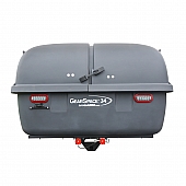 Lets Go Aero Trailer Hitch Cargo Box Carrier 300 Pound Capacity Dark Gray Non-Folding - HGK819