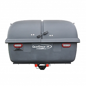 Lets Go Aero Trailer Hitch Cargo Box Carrier 300 Pound Capacity Dark Gray Non-Folding - HGK819