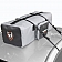 Rightline Gear Cargo Bag Carrier 4.3 Cubic Feet Capacity Black And Gray PVC Mesh - 100D90