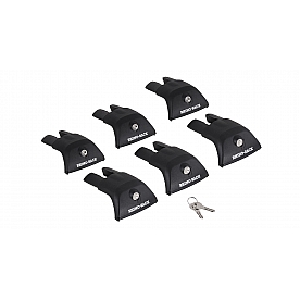 Rhino-Rack USA Roof Rack Mounting Kit Black Set Of 6 - RVL6