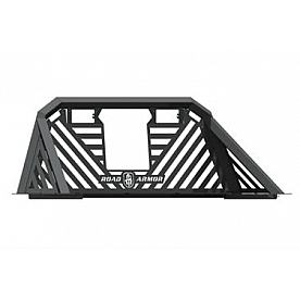 Road Armor Headache Rack Diagonal Slat Steel Black Satin Powder Coated - HR409BB