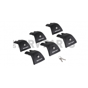 Rhino-Rack USA Roof Rack Mounting Kit Black Set Of 6 - RVH6