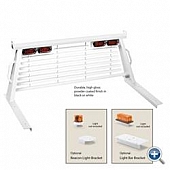 B&W Trailer Hitches Headache Rack Louvered Stainless Steel - PUCP7541WA