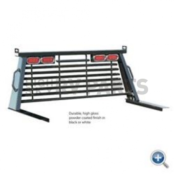 B&W Trailer Hitches Headache Rack Louvered Stainless Steel - PUCP7501BA