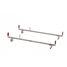 Weather Guard Roof Rack 70 Inch Width Square White Aluminum Set of 2 Bars - 209303