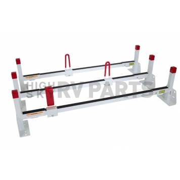 Weather Guard Roof Rack 1000 Pound Capacity White Steel Set of 3 Bars - 21501301