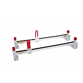 Weather Guard Roof Rack 500 Pound Capacity White Steel Set of 2 Bars - 22001301