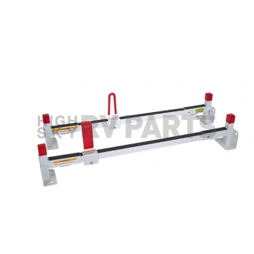 Weather Guard Roof Rack 500 Pound Capacity White Steel Set of 2 Bars - 22001301