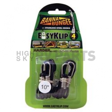EasyKlip Bungee Cord Black Two 20 Inch Length - 29201SS