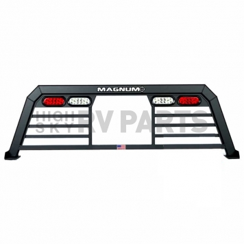 Magnum Truck Racks Headache Rack Louvered Aluminum Black Matte Powder Coated - 407LW