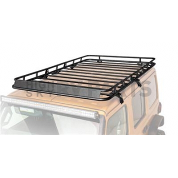 Paramount Automotive Roof Rack for the JK/JL Wrangler Powder Coated Black Steel - 518125