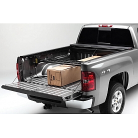 Roll-N-Lock Bed Cargo Divider Flip-Up Aluminum Black - CM132