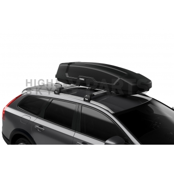 Thule Cargo Box Carrier 32 Pound Capacity Dual Side Opening Black - 635601-2