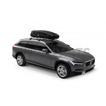 Thule Cargo Box Carrier 32 Pound Capacity Dual Side Opening Black - 635601-3