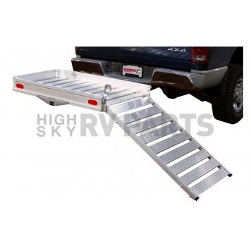 Husky Towing Trailer Hitch Cargo Carrier 500 Pound Capacity Aluminum - 88133