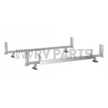 KargoMaster Ladder Rack - Covered Utility 2 Bars Aluminum - 4NLAXB