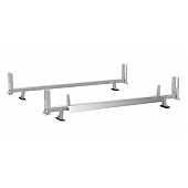 KargoMaster Ladder Rack - Covered Utility 2 Bars Aluminum - 4TLAXB