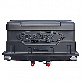 Lets Go Aero Trailer Hitch Cargo Box Carrier 300 Pound Capacity Light Gray Non-Folding - H00604