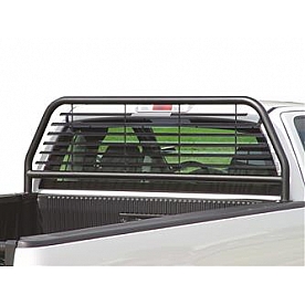 Go Industries Headache Rack Louvered Steel Black Powder Coated - 51536B