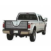 Go Industries Headache Rack Louvered Steel Black Powder Coated - 51539B