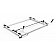 KargoMaster Ladder Rack - Covered Utility 4 Bars Aluminum - 4MEACC