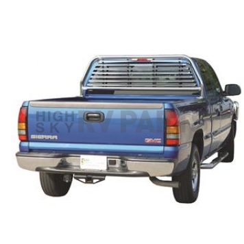 Go Industries Headache Rack Louvered Steel Chrome Plated - 51544