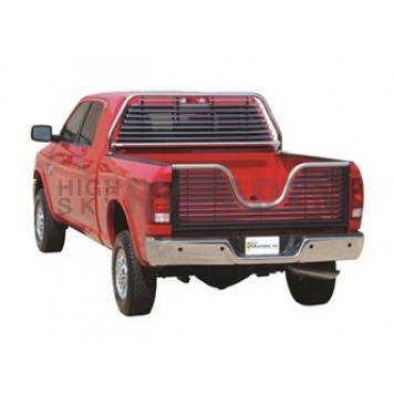 Go Industries Headache Rack Split Louver Steel Chrome Plated - 52544