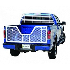 Go Industries Headache Rack Louvered Steel White Painted - 52636
