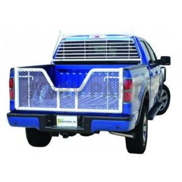Go Industries Headache Rack Louvered Steel White Painted - 52636