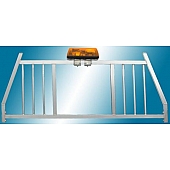 Custom Flow Headache Rack Light Mount Silver - CA10