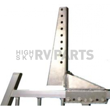 Custom Flow Headache Rack Light Mount Silver - CA35