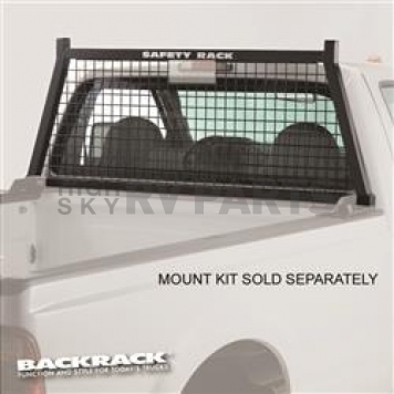 BackRack Headache Rack Steel Black Powder Coated Frame Only - FRM010