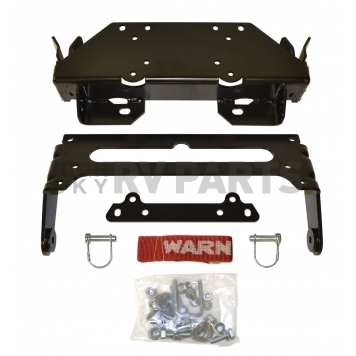 Warn Industries Snow Plow - Straight Blade Front Mount 66 Inch For Side By Side UTV - 79815P66-1