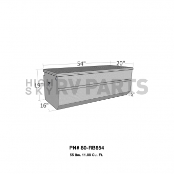 Westin Automotive Tool Box Chest Polished Aluminum - RB654-1