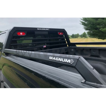 Magnum Truck Racks Headache Rack Louvered Aluminum Black Matte Powder Coated - 407S-2