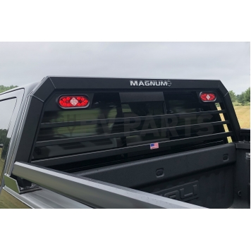 Magnum Truck Racks Headache Rack Louvered Aluminum Black Matte Powder Coated - 407S-3