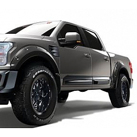 Warn Fender Flare - Black ABS Plastic Satin Set Of 4 - 102019
