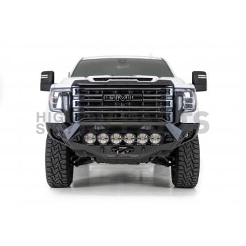 Addictive Bumper Powder Coated Black Steel Front - Mounts For Dual Light Bars Or Round Lights - F460053500103