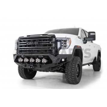 Addictive Bumper Powder Coated Black Steel Front - Mounts For Dual Light Bars Or Round Lights - F460053500103-2