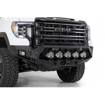 Addictive Bumper Powder Coated Black Steel Front - Mounts For Dual Light Bars Or Round Lights - F460053500103-3