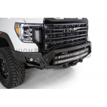 Addictive Bumper Powder Coated Black Steel Front - Mounts For Dual Light Bars Or Round Lights - F460053500103-4