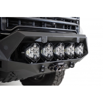 Addictive Bumper Powder Coated Black Steel Front - Mounts For Dual Light Bars Or Round Lights - F460053500103-5