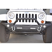 DV8 Bumper Modular Type Steel Black With 4 Flush LED Lights - FBSHTB-07