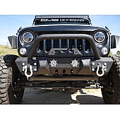 DV8 Bumper Modular Type Steel Black With 2 Round LED Lights - FBSHTB-11