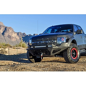 Addictive Bumper Stealth Fighter Powder Coated Black Steel - F011052520103