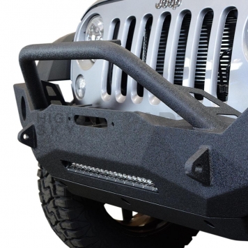 DV8 Bumper Modular Type High Clearance Hammer Forged Steel Black - FBSHTB-18-1