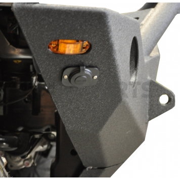 DV8 Bumper Modular Type High Clearance Hammer Forged Steel Black - FBSHTB-18-4