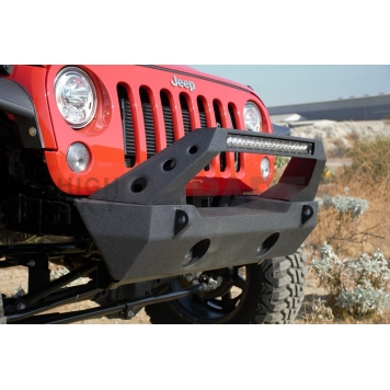 DV8 Bumper Modular Type Steel Black With 20 Inch Light Bar - FBSHTB-25-4