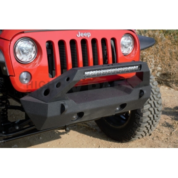 DV8 Bumper Modular Type Steel Black With 20 Inch Light Bar - FBSHTB-25-5